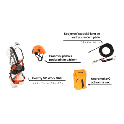 Set pro zachycení pádu [POKROČILÝ] - oranžová
